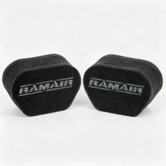 2x Twin Inlet Motorcycle Carb Sock Foam Air Filter 74mm