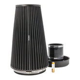 Ramair Pleated 80mm (3.1inch) ID Neck XLarge Cone Air Filter with Velocity Stack and Coupling