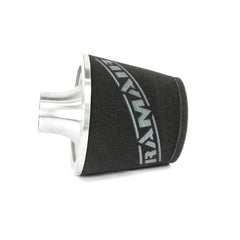 Ramair Foam Jet Stream Large Cone Air Filter 70mm (2.75inch) OD Silver