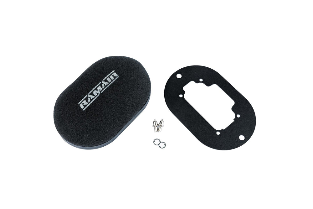 Domed Carb Air Filter & Baseplate to fit Weber 32/36 DGV/DGEV, 38 DGAS/DGMS - 40mm Internal Height