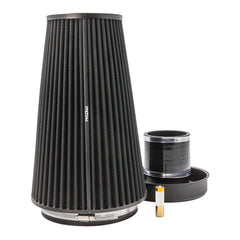 Ramair Pleated 83mm (3.25inch) ID Neck XLarge Cone Air Filter with Velocity Stack and Coupling