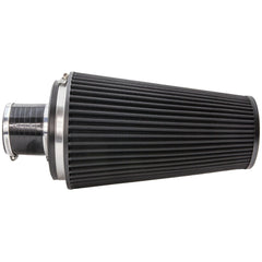 Ramair Pleated Pleated 102mm (4inch)ID Neck XLarge Cone Air Filter with Velocity Stack and Coupling