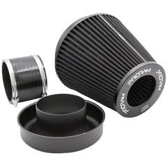 Ramair Pleated 90mm (3.5inch) ID Neck Large Cone Air Filter with Velocity Stack and Coupling