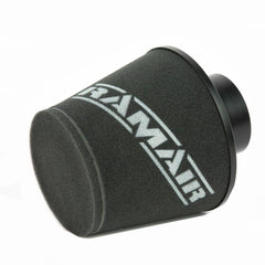 Ramair Large Foam Filter Aluminium Base 100mm (3.9inch) OD Black