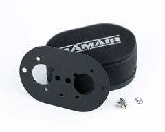 Filtro de aire de espuma para carburador con placa base para Weber 40 IDF - Altura interna de 40 mm