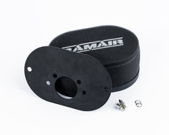 Filtro de aire de carburador de espuma con placa base para SU HIF6, HIF44 de 1,7 pulgadas - 40 mm de altura interna