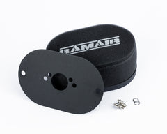 Filtre à air en mousse pour carburateur avec plaque de base, pour SU HS2 1,25" (32 mm Mini Offset) - Hauteur interne 25 mm