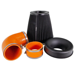 Performance Pleated Induction Kit for MK2 Focus ST - Orange Hoses