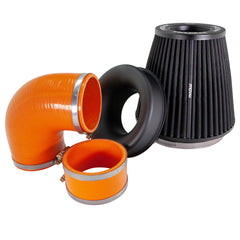 Performance Pleated Induction Kit for MK2 Focus ST - Orange Hoses