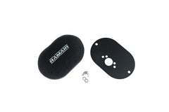 Domed Carb Air Filter & Baseplate to fit SU HS2 1.25in (32mm Mini Offset) - 100mm Internal Height