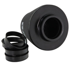 Ramair Foam 70 - 90mm (2.75inch - 3.5inch) ID Neck Polymer Base Neck Cone Air Filter with Reducing Rings