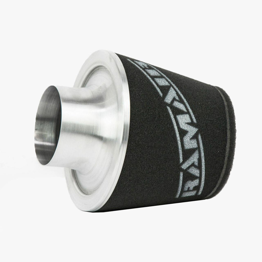 Ramair Large Foam Filter Aluminium Base 100mm (3.9inch) OD SIlver