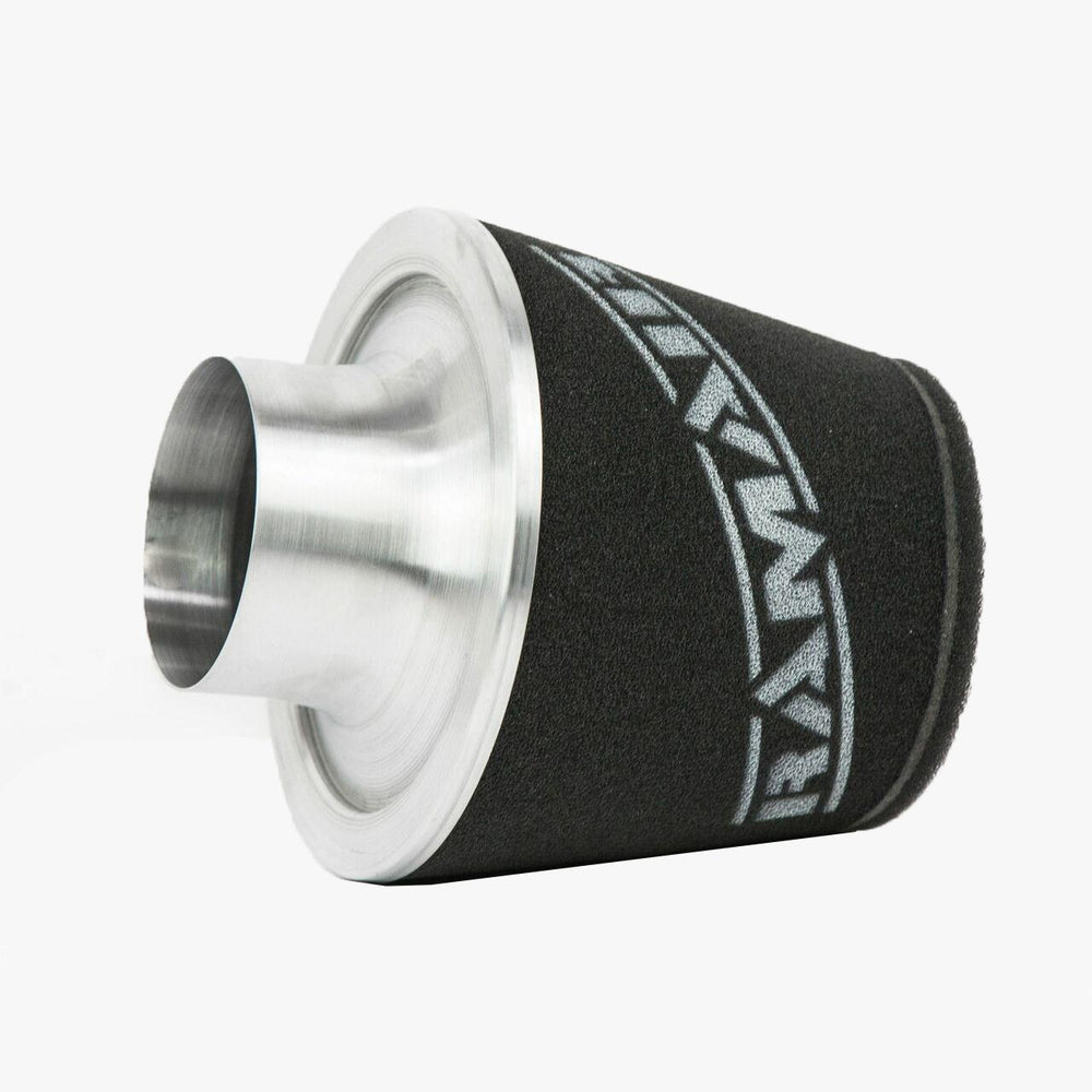 Ramair Large Foam Filter Aluminium Base 100mm (3.9inch) OD SIlver