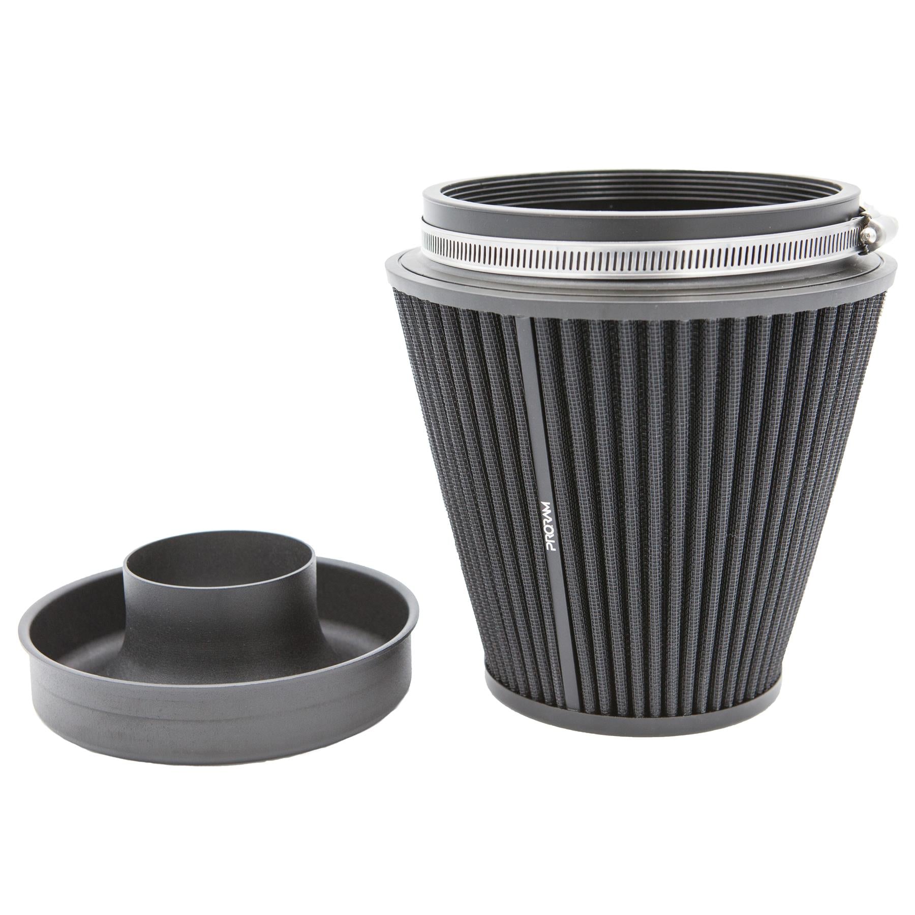 Ramair Pleated 90mm (3.5inch) ID Neck Large Cone Air Filter with Velocity Stack and Coupling