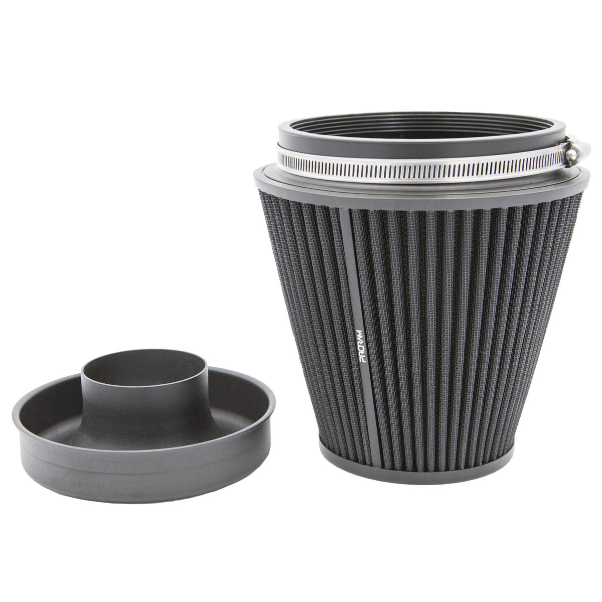Ramair Pleated 90mm (3.5inch) ID Neck Large Cone Air Filter with Velocity Stack and Coupling