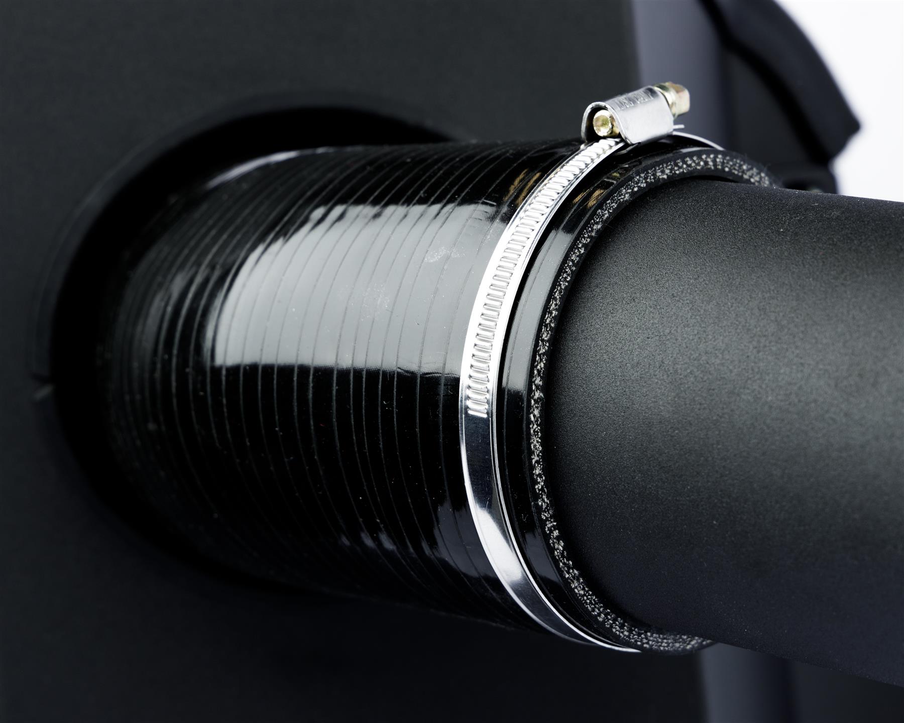 Performance Pleated Induction Kit for 2.3 Ecoboost Ford Mustang - Black Hose