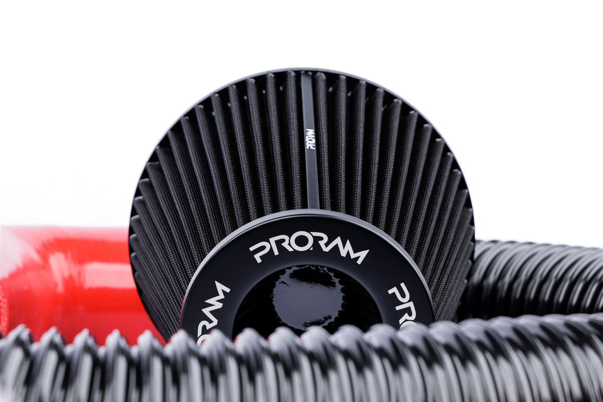 Performance Pleated Induction Kit for VW MK5 Golf R32 3.2 V6 - Red Hoses