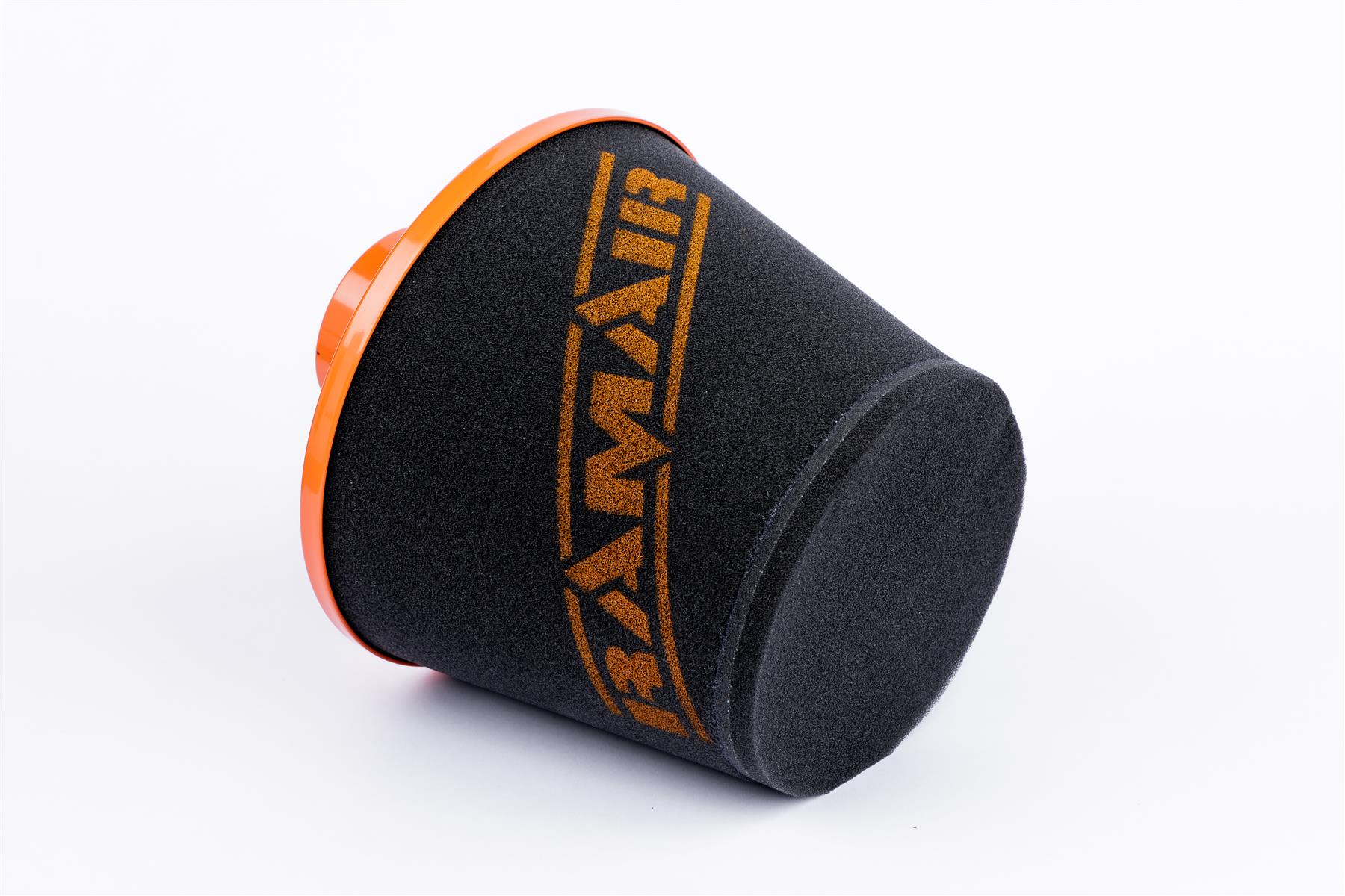 Ramair Large Foam Filter Aluminium Base 80mm (3.1inch) OD Orange