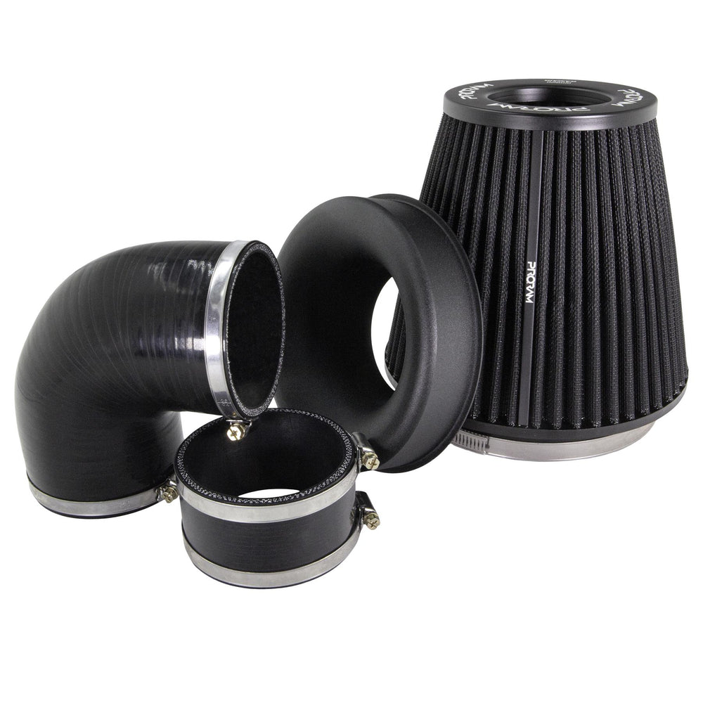 Performance Pleated Induction Kit for MK2 Focus ST - Black Hoses