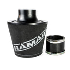 Ramair Large Foam Filter Aluminium Base 90mm (3.5inch) OD Black with Silicone Coupler