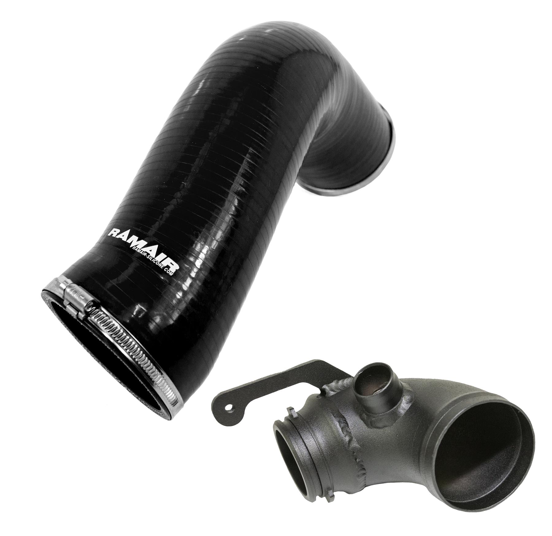 Ramair Performance Air Filter + Black Air Intake Hose & Turbo Elbow - A3 S3 TSI