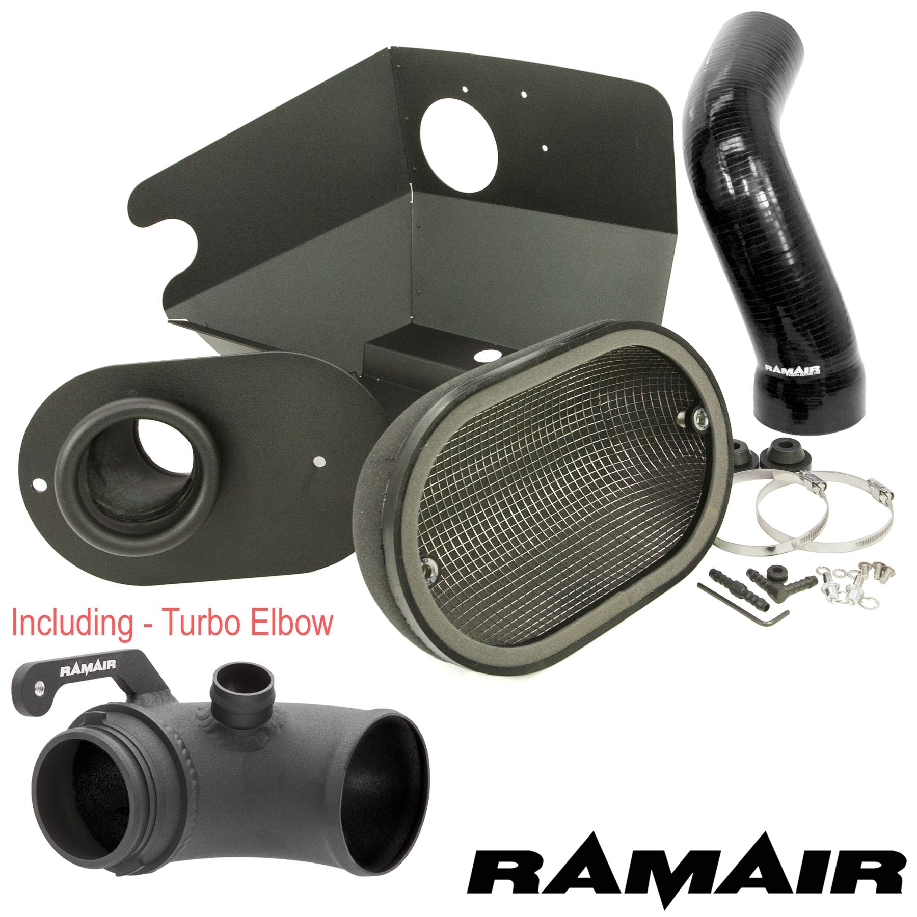 Performance Foam Induction Kit With Turbo Elbow for 2.0 TSI MQB VAG - Black Hose