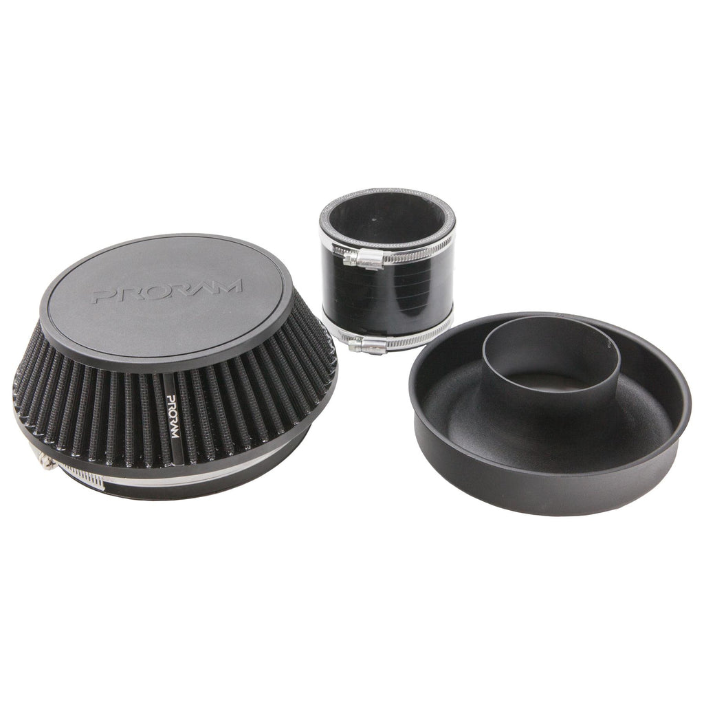 Ramair Pleated 102mm (4inch) ID Neck Small Cone Air Filter with Velocity Stack and Coupling