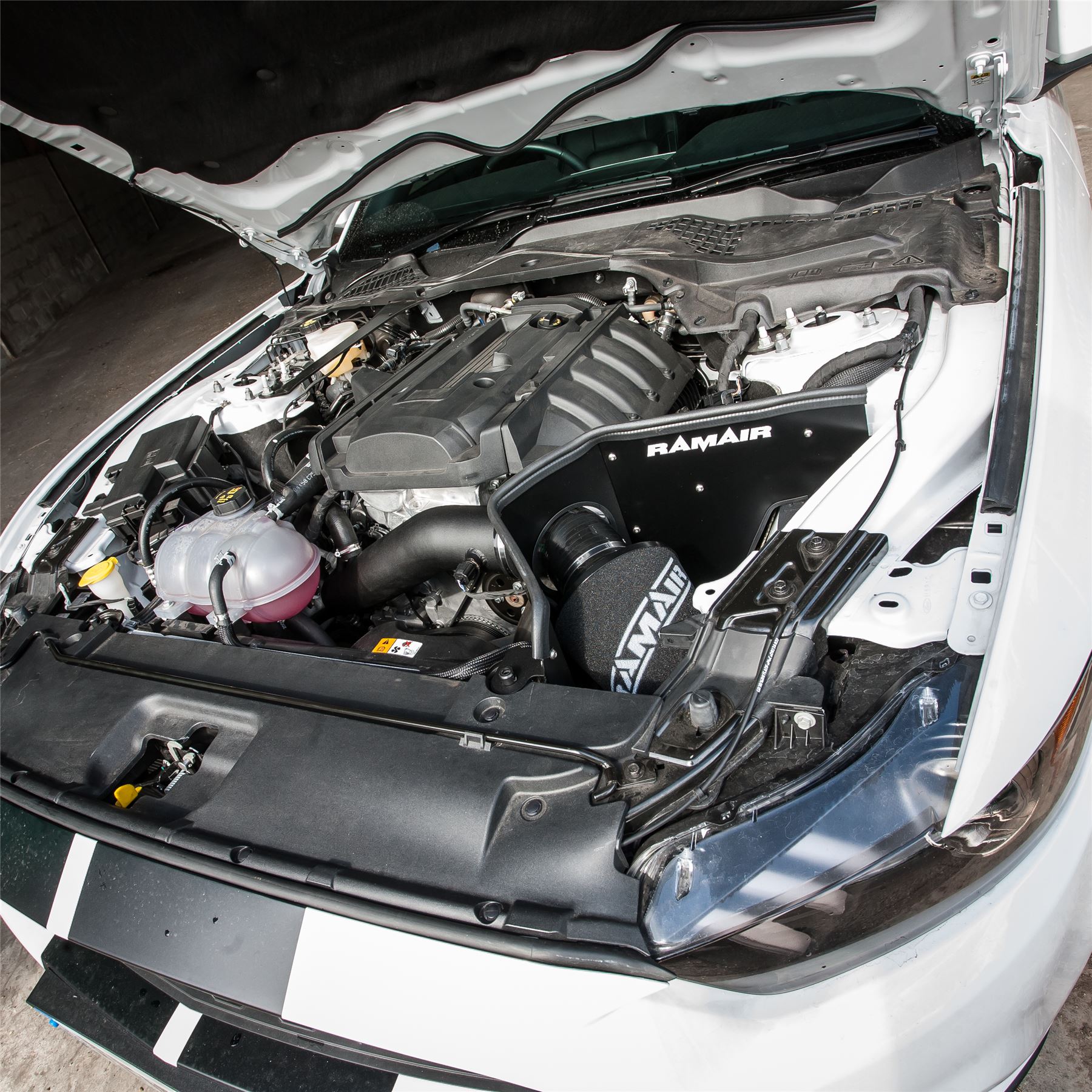 Performance Foam Induction Kit for 2.3 Ecoboost Ford Mustang - Blue Hose
