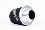 Ramair Small Foam Filter Aluminium Base 70mm (2.75inch) OD Silver