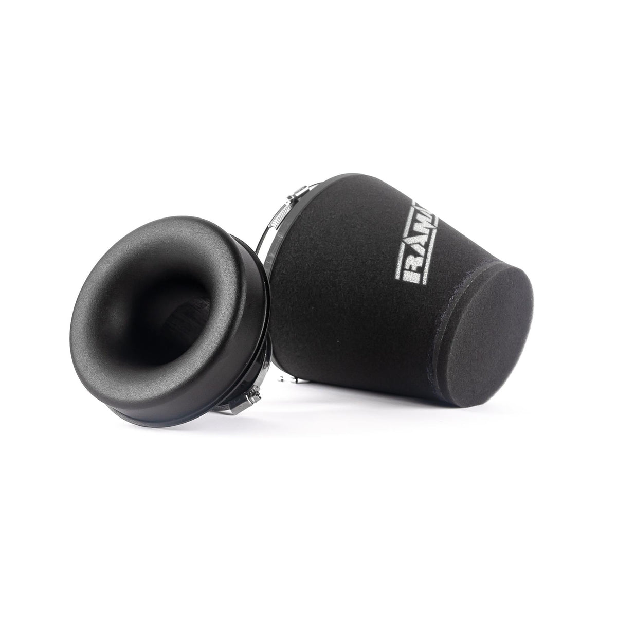 Ramair 70mm (2.75inch) ID Neck Large Cone Air Filter with Velocity Stack and Coupling