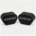 2x Twin Inlet Motorcycle Carb Sock Foam Air Filter 74mm