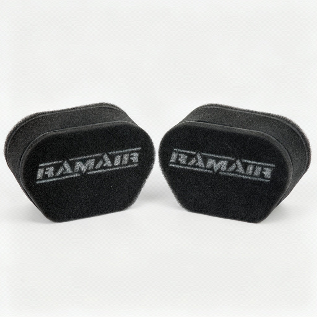 2x Twin Inlet Motorcycle Carb Sock Foam Air Filter 74mm