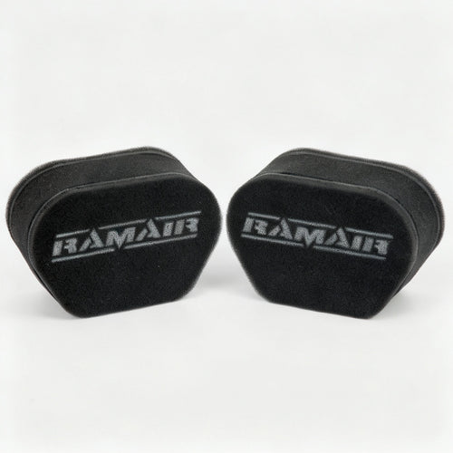 2x Twin Inlet Motorcycle Carb Sock Foam Air Filter 74mm