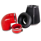 Performance Pleated Induction Kit for MK2 Focus ST - Red Hoses