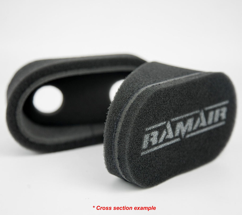 Carb Sock Foam Air Filters Caged 2x 115mm - Tall