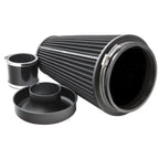Ramair Pleated 90mm (3.5inch) ID Neck XLarge Cone Air Filter with Velocity Stack and Coupling