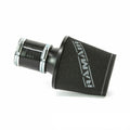 Ramair Small Foam Filter Aluminium Base 70mm (2.75inch) OD Black with Silicone Coupler