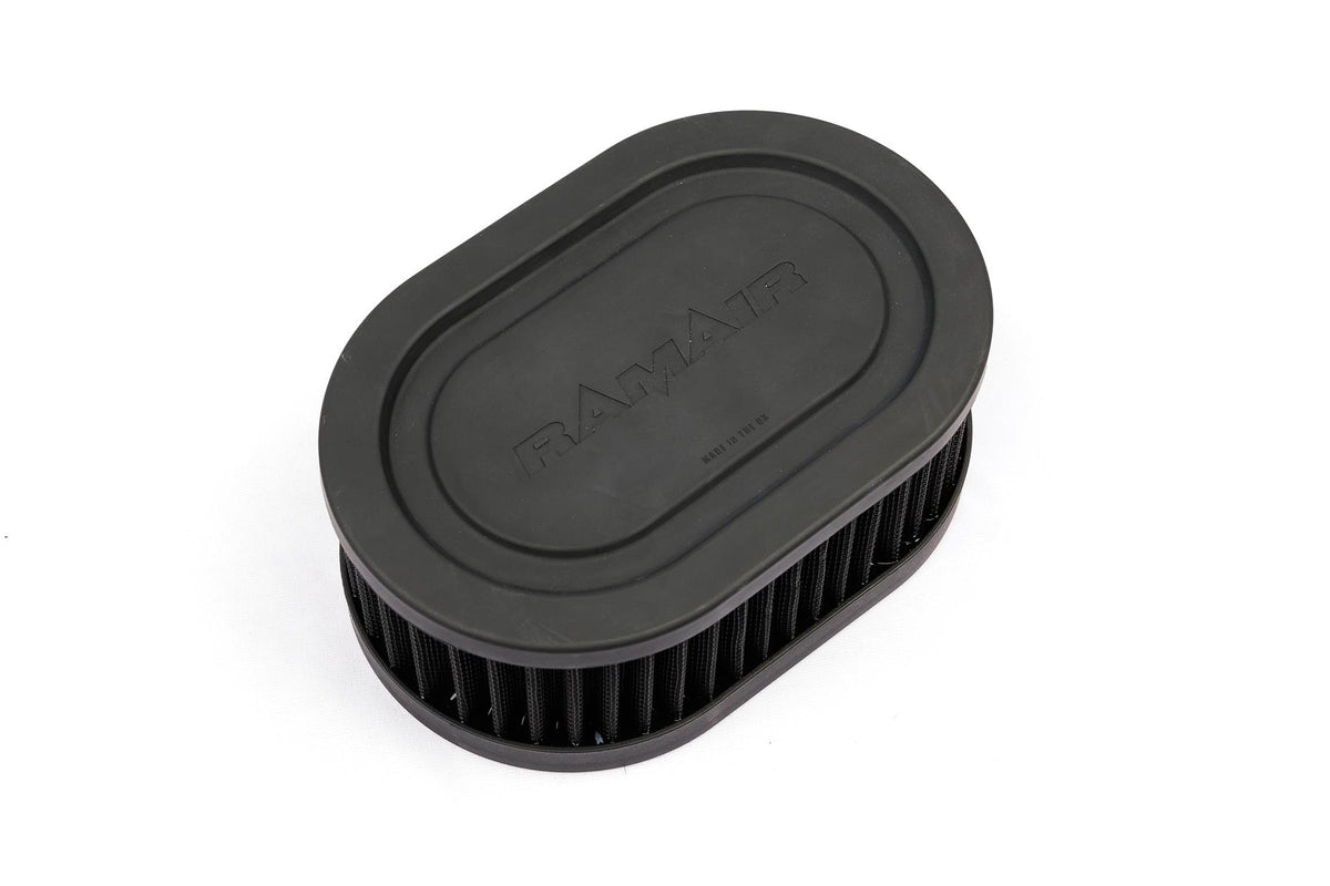 Pleated Carb Intake Air Filter MultiFit Blank Plate 65mm Int Height