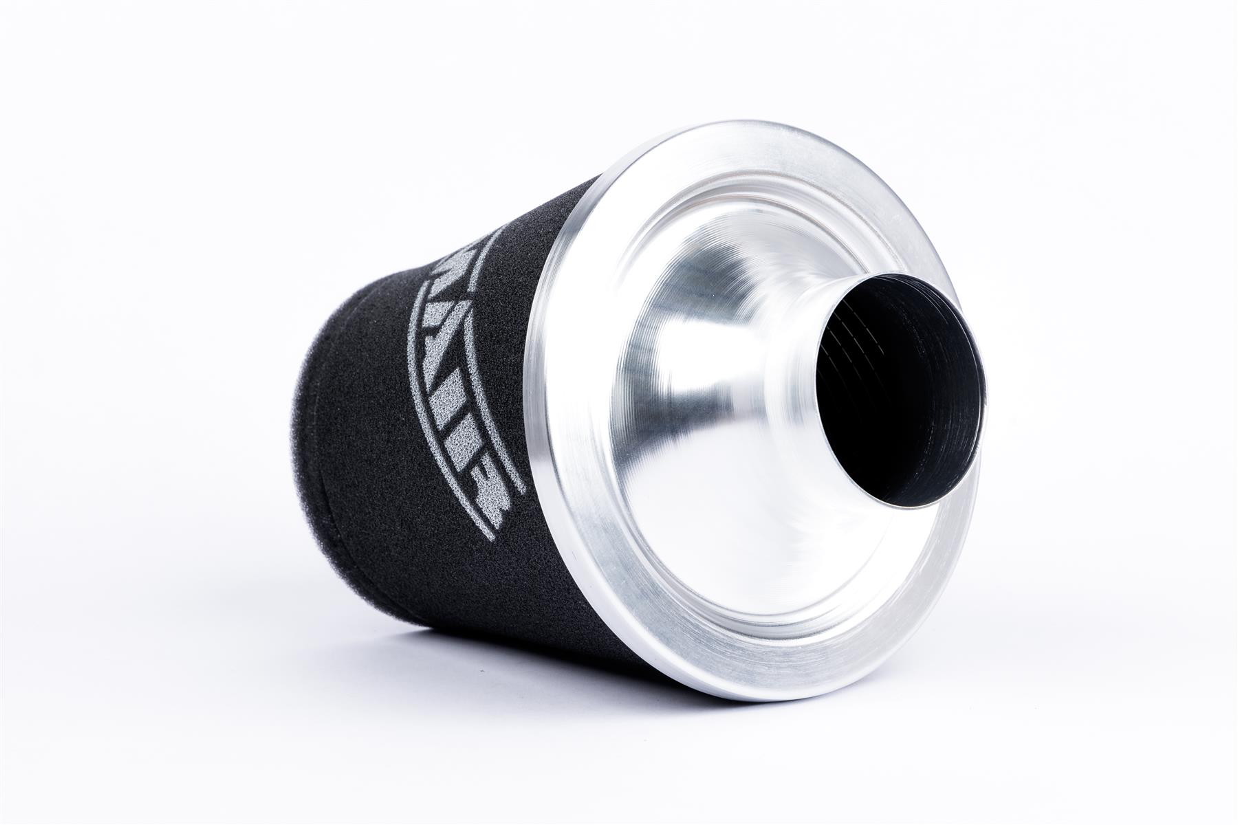 Ramair Foam Jet Stream Medium Cone Air Filter 80mm (3.1inch) OD Silver with Silicone Coupler