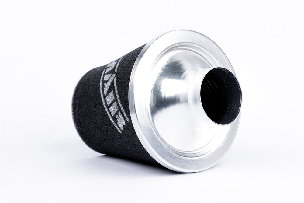 Ramair Foam Jet Stream Medium Cone Air Filter 80mm (3.1inch) OD Silver with Silicone Coupler