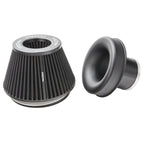 Ramair Pleated 83mm (3.25inch) OD Neck Medium Cone Air Filter with Velocity Stack