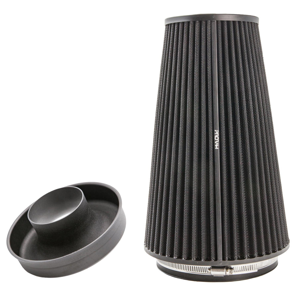 Ramair Pleated Pleated 102mm (4inch)ID Neck XLarge Cone Air Filter with Velocity Stack and Coupling