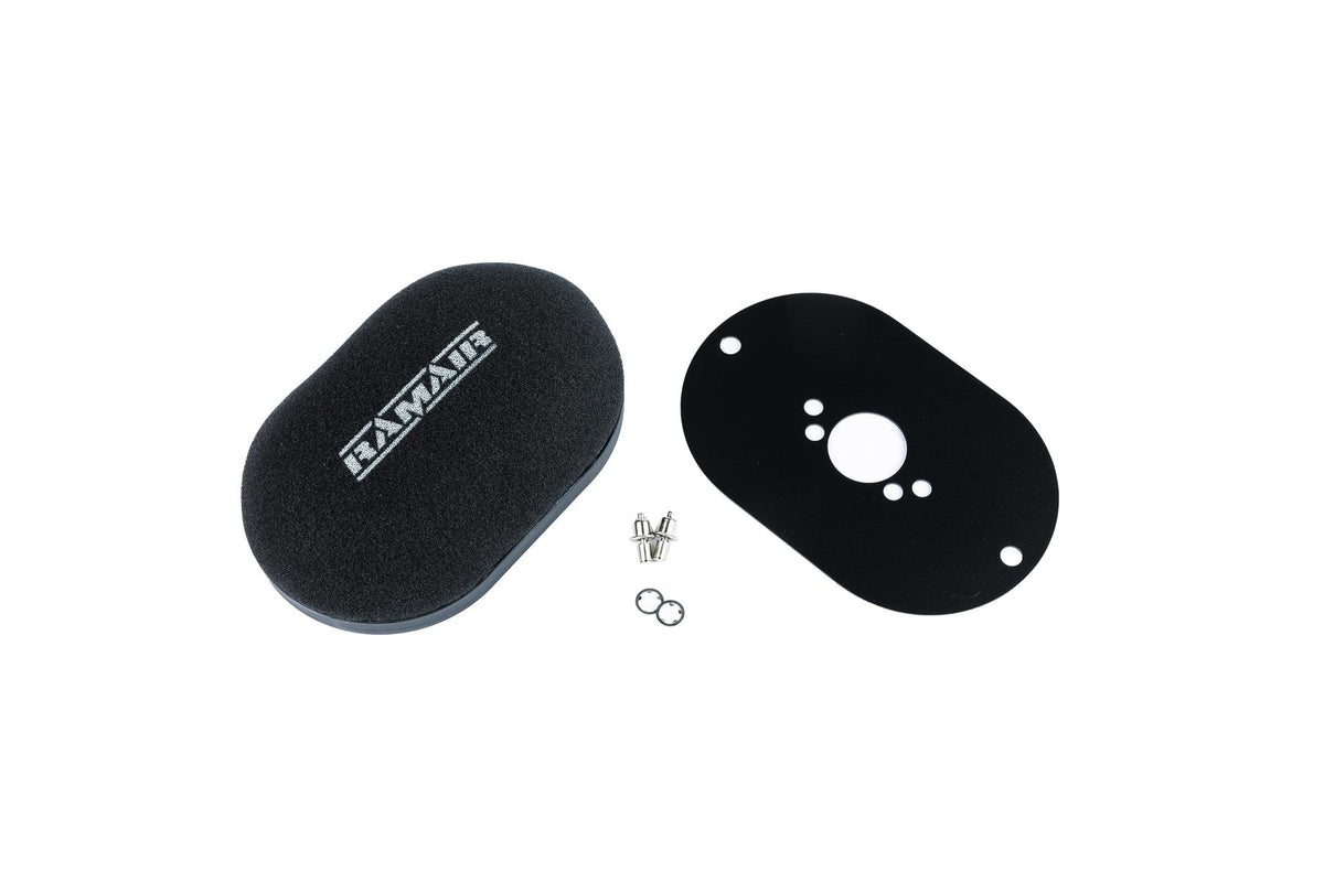 Domed Carb Air Filter & Baseplate to fit SU HS4, HIF4, HIF38 1.5in -100mm Internal Height