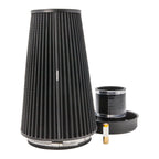 Ramair Pleated 90mm (3.5inch) ID Neck XLarge Cone Air Filter with Velocity Stack and Coupling