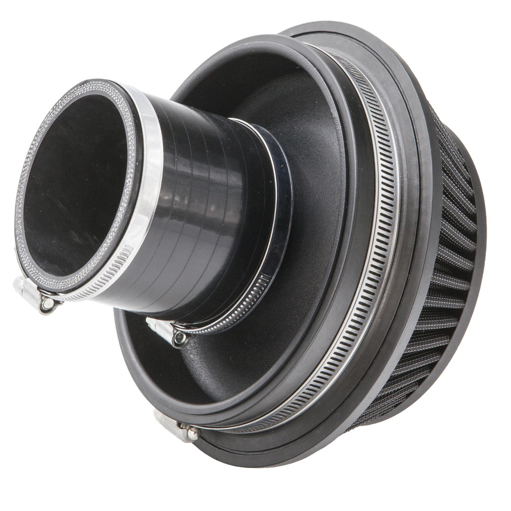 Ramair Pleated 76mm (3inch) ID Small Cone Air Filter with Velocity Stack and Coupling