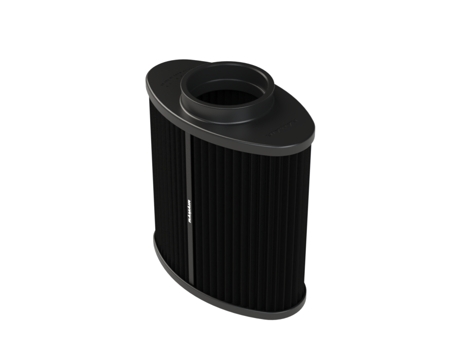 Ramair 2.7" (70mm) ID Rubber Neck Pleated Universal Oval Filter