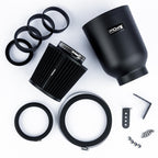 ProMax Large Universal Pleated  Rubber Neck Pleated Air Filter in Enclosed Airbox With Reducing Rings