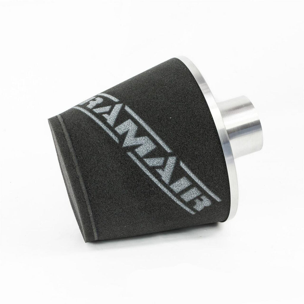 Ramair Foam Jet Stream Large Cone Air Filter 70mm (2.75inch) OD Silver