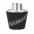 Ramair Large Foam Filter Aluminium Base 100mm (3.9inch) OD SIlver