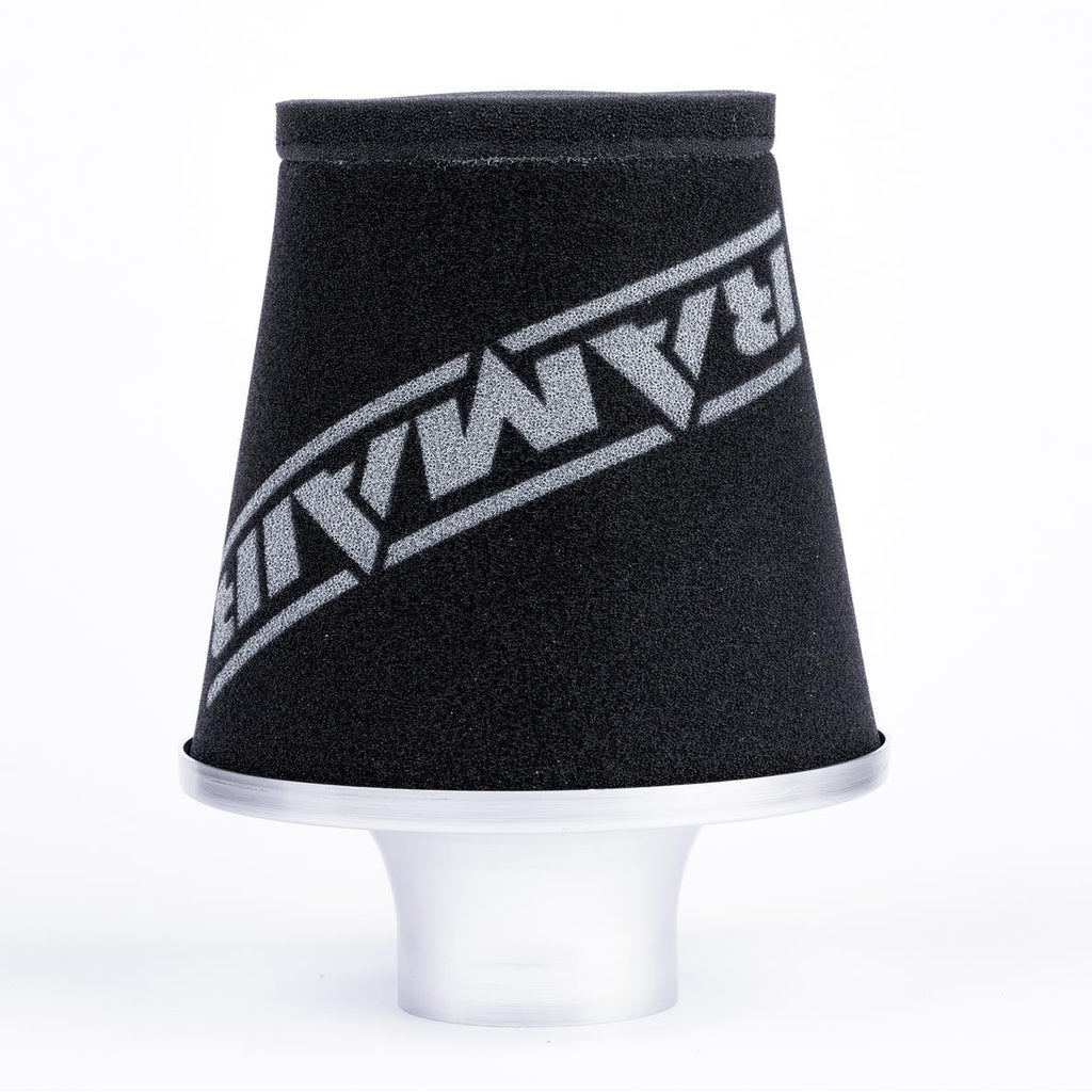 Ramair Foam Jet Stream Medium Cone Air Filter 80mm (3.1inch) OD Silver
